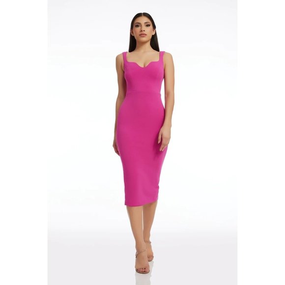 Dress the Population Dresses & Skirts - 🆕DRESS THE POPULATION Sloane Sleeveless Sheath Dress Fuchsia Pink X-Large 10-12